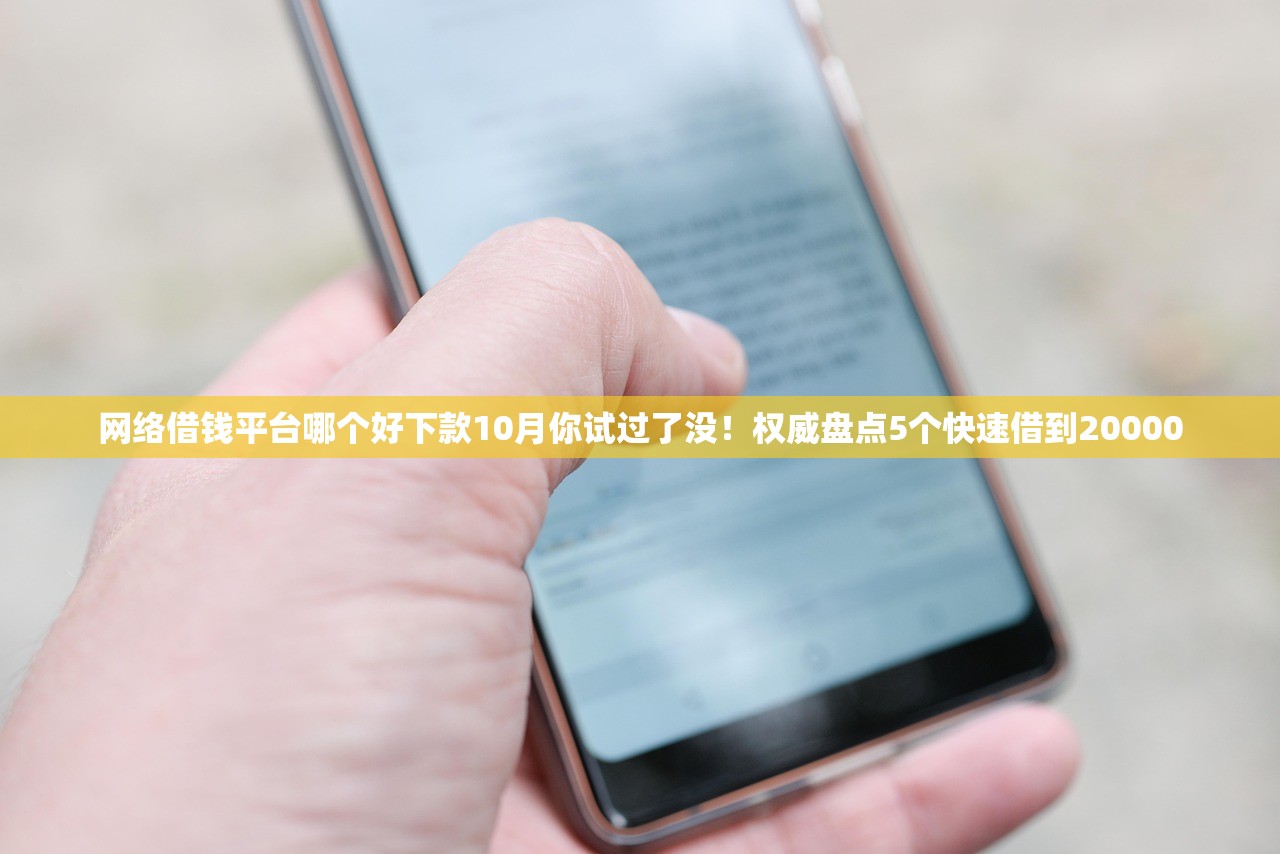 网络借钱平台哪个好下款10月你试过了没！权威盘点5个快速借到20000