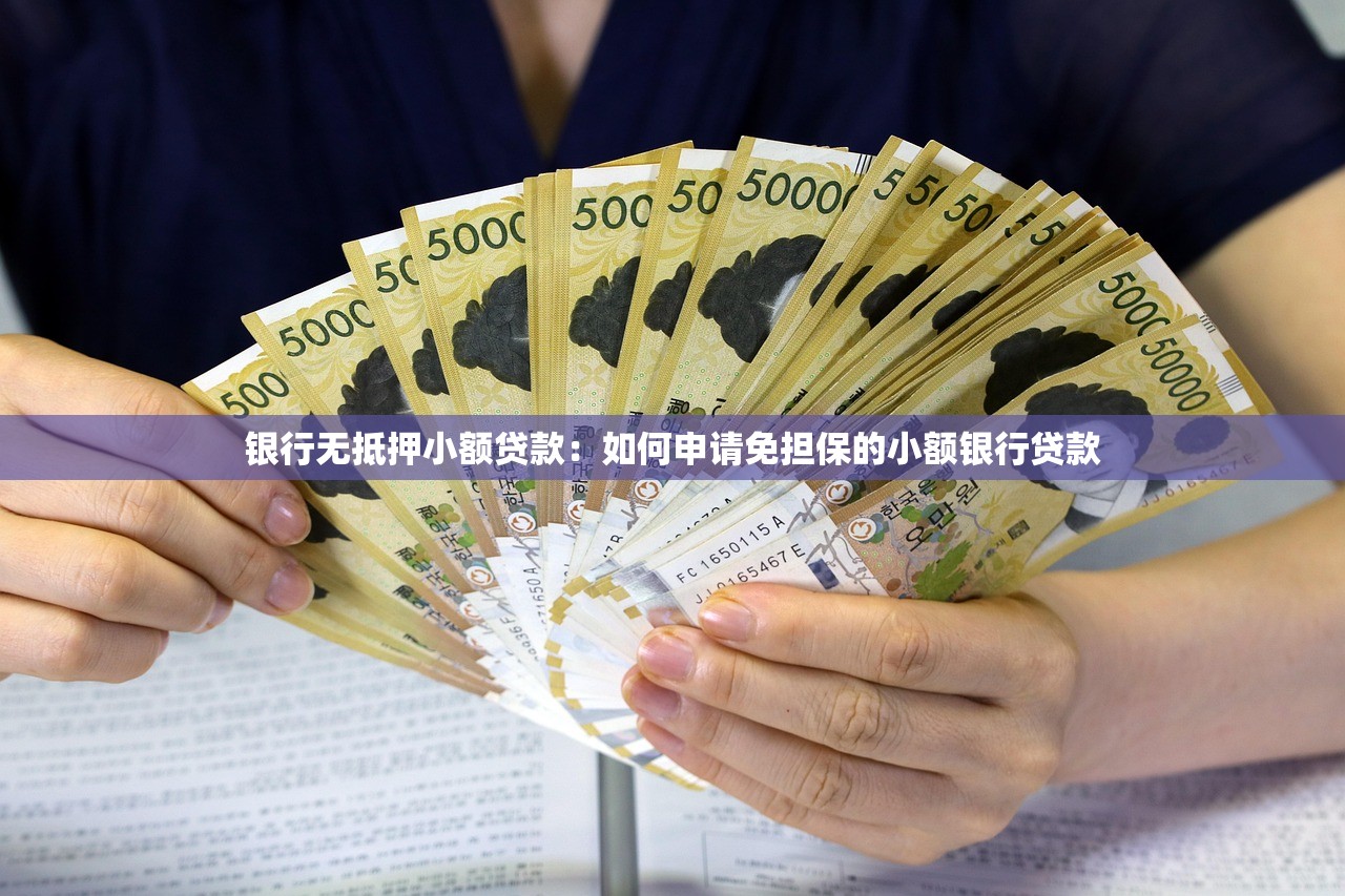 银行无抵押小额贷款：如何申请免担保的小额银行贷款