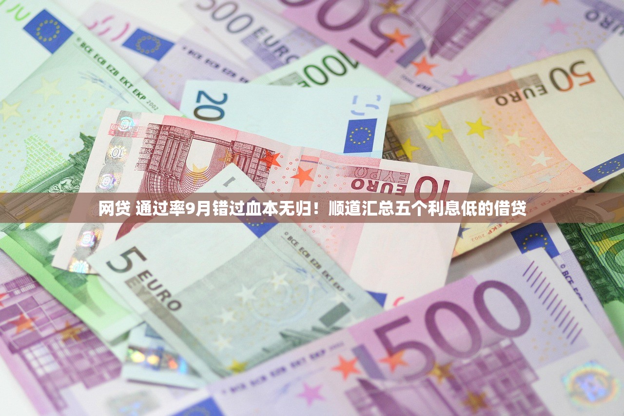 网贷 通过率9月错过血本无归！顺道汇总五个利息低的借贷