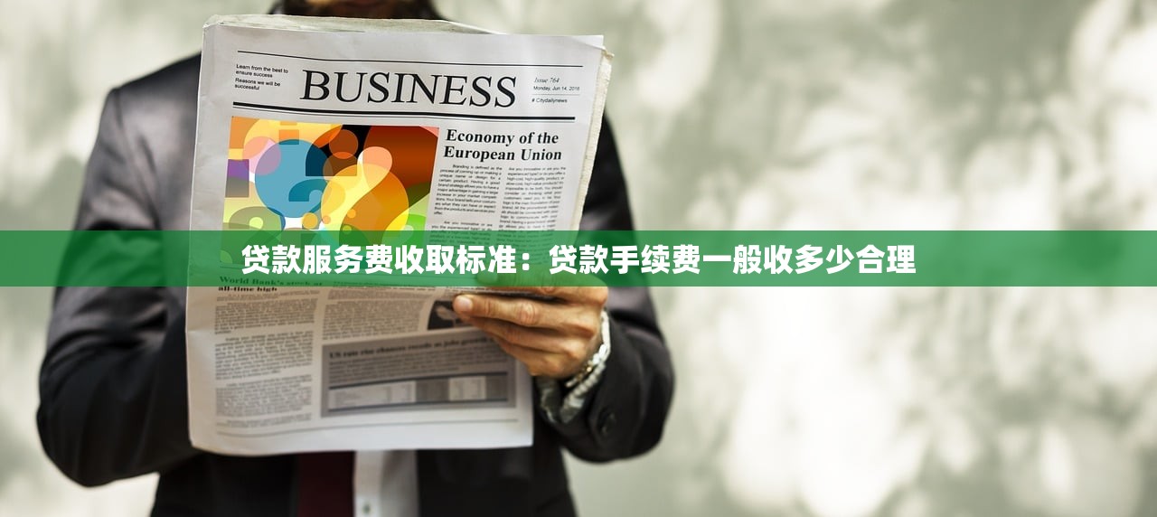 贷款服务费收取标准：贷款手续费一般收多少合理