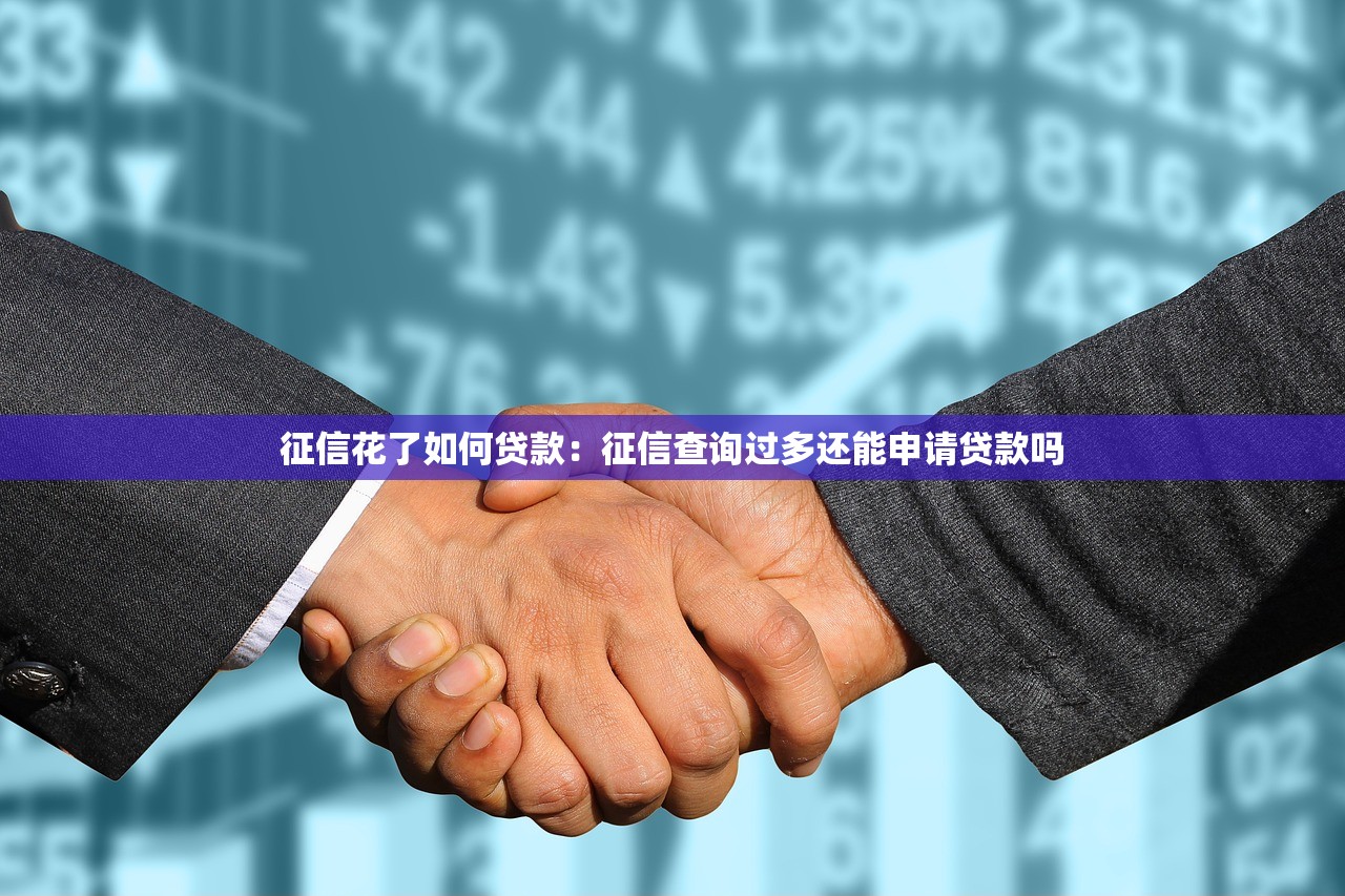 征信花了如何贷款：征信查询过多还能申请贷款吗