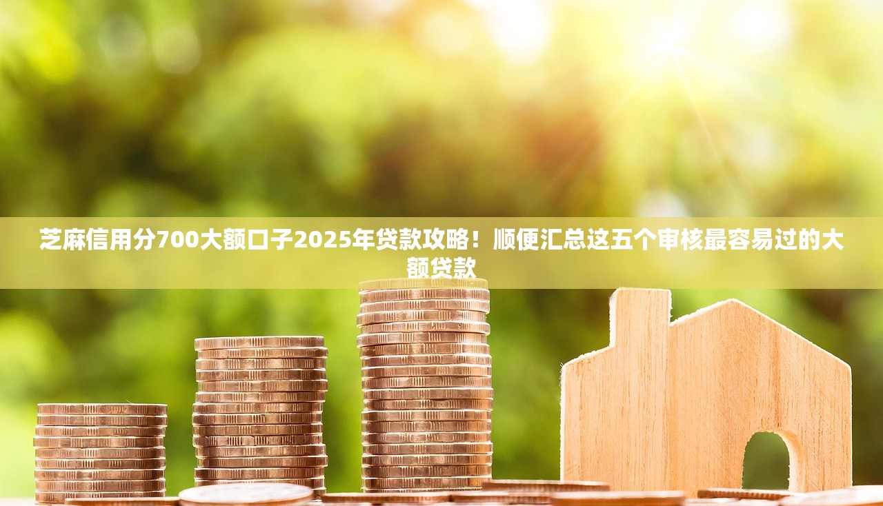 芝麻信用分700大额口子2025年贷款攻略！顺便汇总这五个审核最容易过的大额贷款