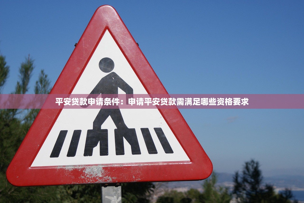 平安贷款申请条件：申请平安贷款需满足哪些资格要求