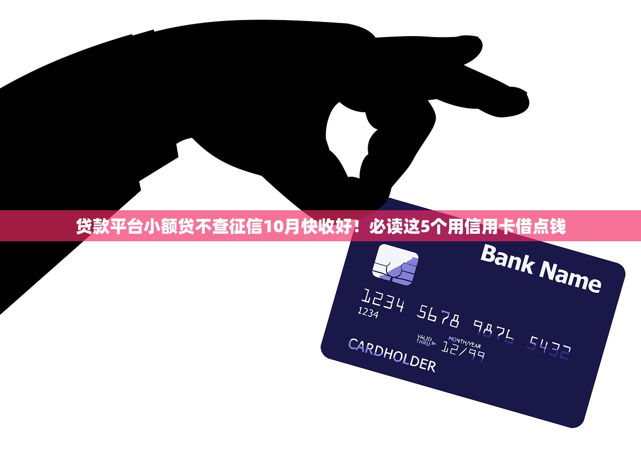 贷款平台小额贷不查征信10月快收好！必读这5个用信用卡借点钱
