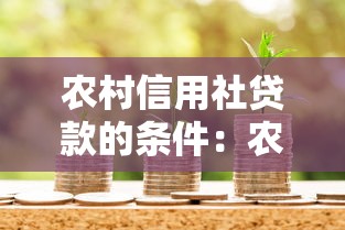 农村信用社贷款的条件：农户申请信用贷款需要哪些资质