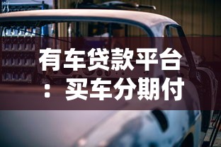 有车贷款平台：买车分期付款有哪些靠谱渠道