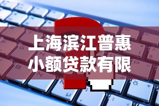 上海滨江普惠小额贷款有限公司：上海滨江普惠贷款服务如何申请