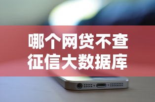 哪个网贷不查征信大数据库10月手把手攻略！本文为您详细拆解！