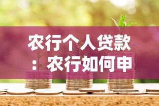 农行个人贷款：农行如何申请个人信贷