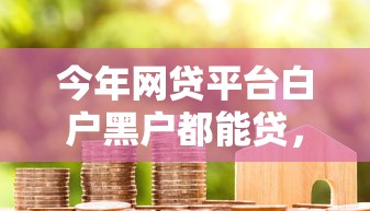 今年网贷平台白户黑户都能贷，2025年评点这五个黑户贷款门槛最低的网贷平台