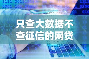 只查大数据不查征信的网贷平台1万元无门槛本月借款平台力荐！分享小额网贷口子1万元无门槛借款
