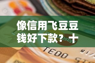 像信用飞豆豆钱好下款？十个逾期也不怕的个体户贷款平台