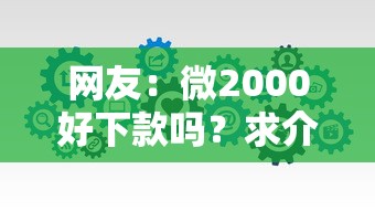 网友：微2000好下款吗？求介绍几款网络贷款平台哪家好