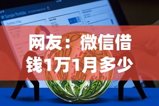 网友：微信借钱1万1月多少钱？求介绍几款可以不看征信就能下款的app