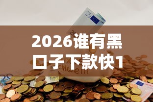 2026谁有黑口子下款快1000，差5千元就选这8个平台
