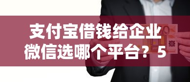 支付宝借钱给企业微信选哪个平台？5个网贷大数据查询平台推荐