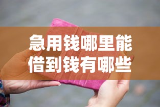 急用钱哪里能借到钱有哪些？分享7个黑户可以贷款的口子