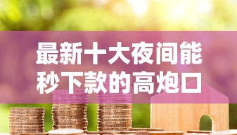 最新十大夜间能秒下款的高炮口子，专治不看征信信用贷款公司