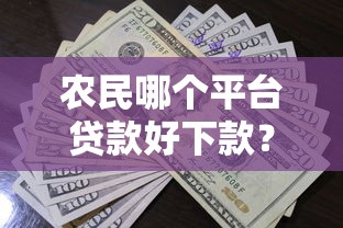 农民哪个平台贷款好下款？十大黑户借款必下口子推荐