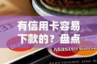 有信用卡容易下款的？盘点最新5个贷款口子平台
