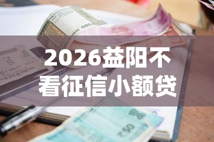 2026益阳不看征信小额贷款，差20000元就选这6个平台