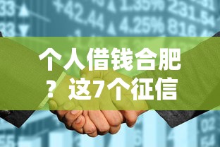 个人借钱合肥？这7个征信花还能下款的平台可以试试