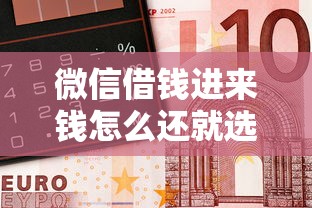 微信借钱进来钱怎么还就选这5个20000元晚上也能秒下款的口子