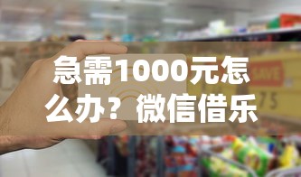 急需1000元怎么办?微信借乐花审核不通过试试这6个无门槛平台 急需1000元怎么办?微信借乐花审核不通过试试这6个无门槛平台