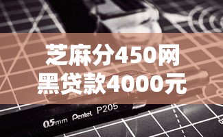 芝麻分450网黑贷款4000元无门槛本月借款平台力荐！分享小额网贷口子4000元无门槛借款