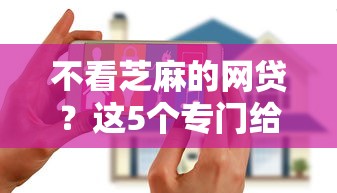 不看芝麻的网贷？这5个专门给花户放款的平台值得一试