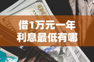 借1万元一年利息最低有哪些？9个贷款利率低的平台推荐给你