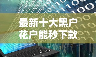 最新十大黑户花户能秒下款的平台，专治征信记录查询记录过多