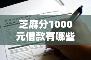 芝麻分1000元借款有哪些？分享6个很多平台不能下款还其他平台