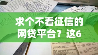 求个不看征信的网贷平台？这6个不看征信容易通过的贷款平台值得一试