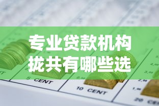 专业贷款机构拢共有哪些选择？9个最容易下款的网贷平台详解
