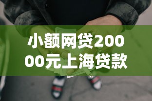 小额网贷20000元上海贷款平台，手机怎么贷款一万元的6个平台介绍