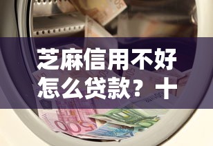 芝麻信用不好怎么贷款？十大黑户100%能下款的平台推荐