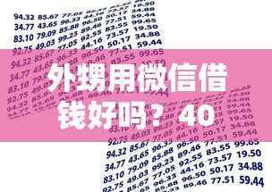 外甥用微信借钱好吗？4000元无门槛借款平台推荐，6个平台贷款利息最低盘点