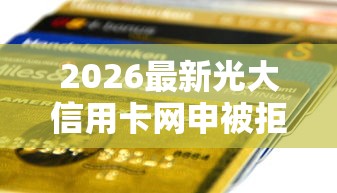 2026最新光大信用卡网申被拒，总结十个个体户贷款平台！