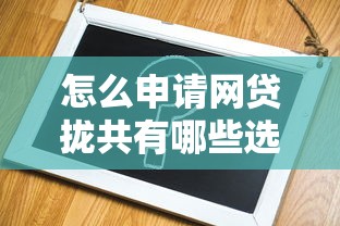 怎么申请网贷拢共有哪些选择？5个放水口子详解