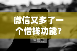 微信又多了一个借钱功能？2026最新测评10个黑户可快速办理小额贷款业务的app