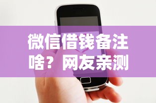 微信借钱备注啥？网友亲测5个借款平台可以线上借钱盘点