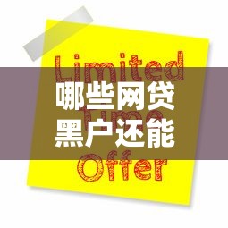 哪些网贷黑户还能申请？十大黑户借款口子推荐