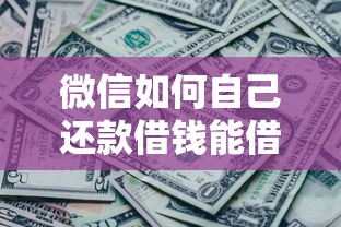 微信如何自己还款借钱能借到钱吗？20000元无门槛借款7个平台推荐