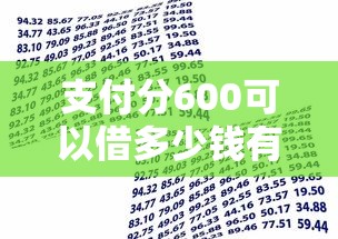 支付分600可以借多少钱有哪些？分享10个黑户成功获取大额贷款的软件