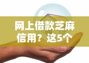 网上借款芝麻信用？这5个在借款平台借钱安全值得一试