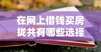 在网上借钱买房拢共有哪些选择?5个黑户一定能过的平台详解 在网上借钱买房拢共有哪些选择?5个黑户一定能过的平台详解