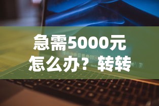 急需5000元怎么办？转转上的发条借钱步骤试试这6个无门槛平台