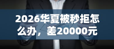 2026华夏被秒拒怎么办，差20000元就选这8个平台