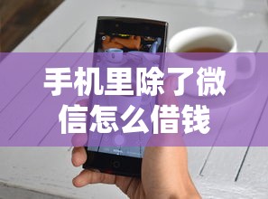 手机里除了微信怎么借钱就选这8个4000元可以不看征信就能下款的软件